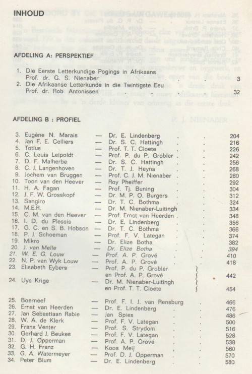 PERSPEKTIEF EN PROFIEL - P J NIENABER