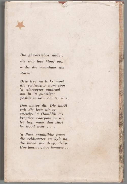 VELDWAGTER - HANNES KLOPPERS (JAGVERHAAL - (VOORWOORD 1967)