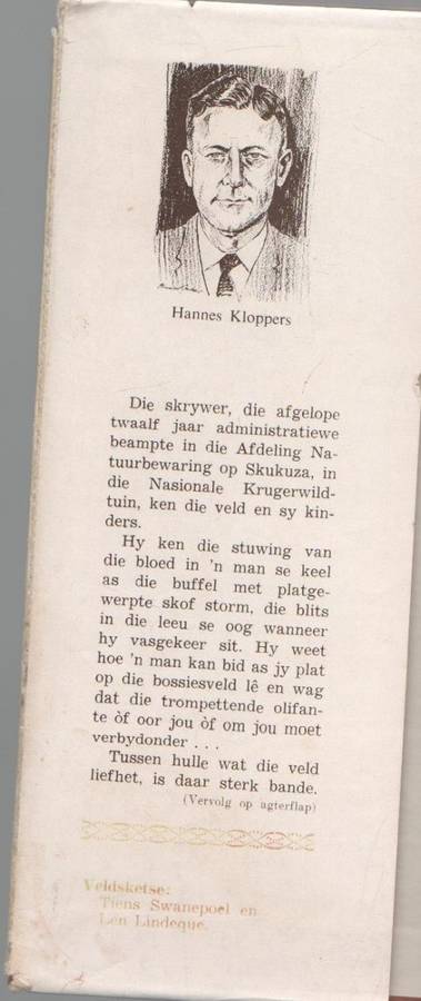 VELDWAGTER - HANNES KLOPPERS (JAGVERHAAL - (VOORWOORD 1967)
