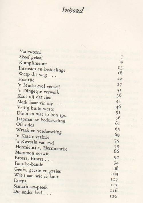 KOOPERASIE-STORIES OP DONDERDAG - P G DU PLESSIS (TV REEKS - 2 DE UIGAWE 1983)