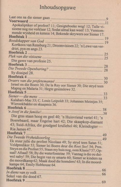 SIENER VAN RENSBURG, BOODSKAPPER VAN GOD - ADRIAAN SNYMAN (5 DE DRUK 1998)