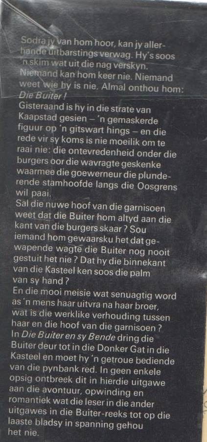 Die Buiter en sy Bende - Gerrie Radlof (2 DE UITGAWE 1973)