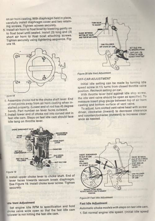 ROCHESTER, MONOJET, CARBURETTOR MODEL M, MV -TRAINING PROGRAM BOOKLET (GM SERVICE/DIENS)