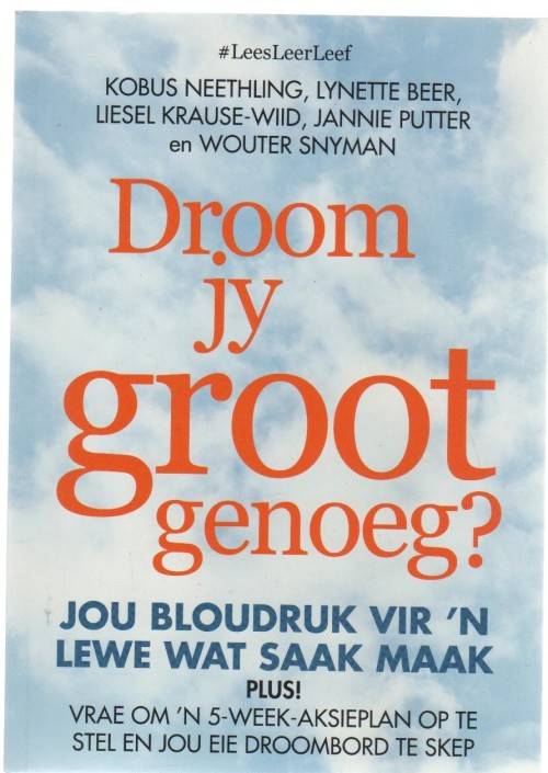 DROOM JY GROOT GENOEG? - KOBUS NEETHLING, LYNETTE BEER, LIESEL KRAUSE-WIID, JANNIE PUTER EN WOUTER S