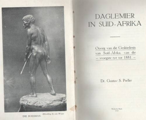 DAGLEMIER IN SUID-AFRIKA - DR GUSTAV S PRELLER - (1937)
