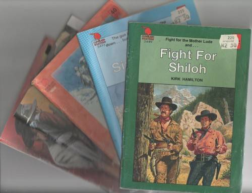 FIVE CLEVELAND WESTERN PAPERBACKS (CAFE BOOKS)