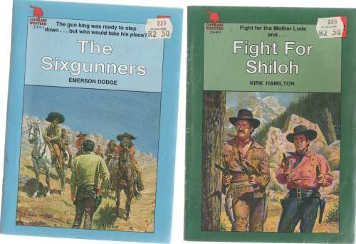 FIVE CLEVELAND WESTERN PAPERBACKS (CAFE BOOKS)