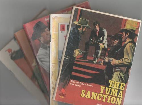 FIVE CLEVELAND WESTERN PAPERBACKS (CAFE BOOKS)