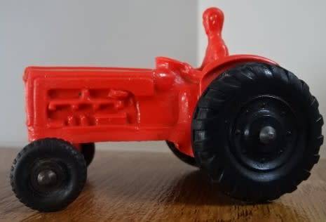 ORANGE GALANITE USED TRACTOR - 110MM SOLID RUBBER TRACTOR, NO BRANDING