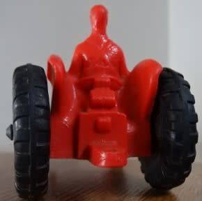 ORANGE GALANITE USED TRACTOR - 110MM SOLID RUBBER TRACTOR, NO BRANDING