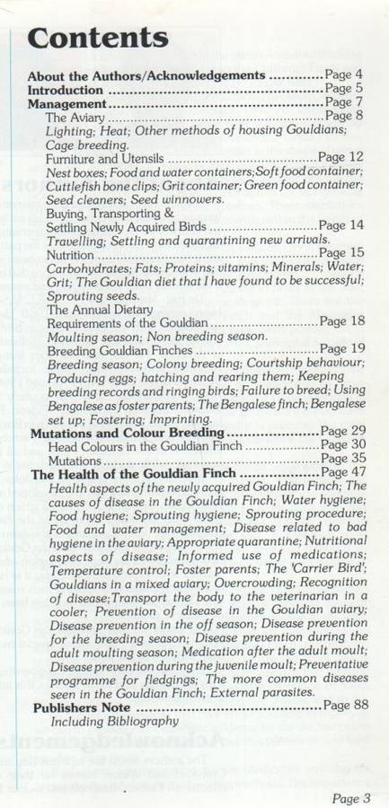 A GUIDE TO GOULDIAN FINCHES - 1991 AUSTRALIAN BIRDKEEPER