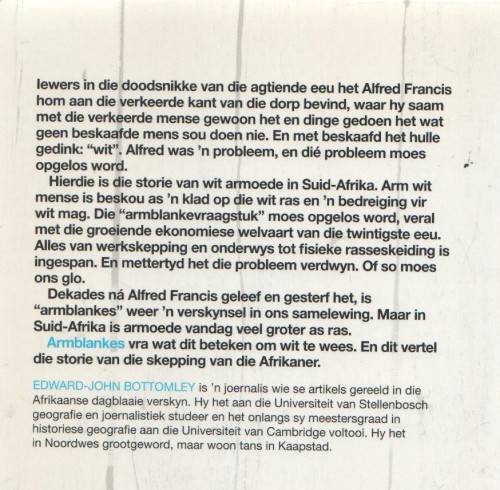 ARM-BLANKES - EDWARD-JOHN BOTTOMLEY (1 STE UITGAWE 2012)