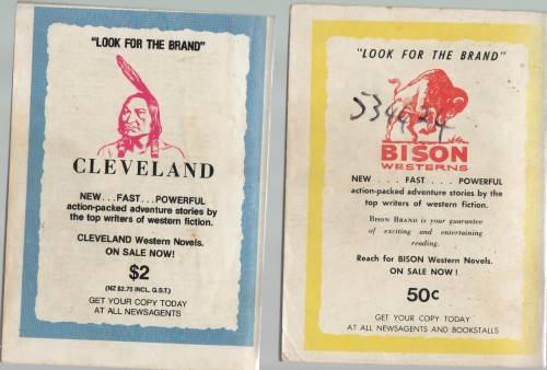 FIVE PAPER BACK CAFE BOOKS - MIXED TITLES AND WESTERNS