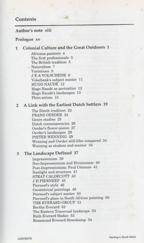 PAINTING IN SOUTH AFRICA - ESME BERMAN (1 ST EDITION 1993)