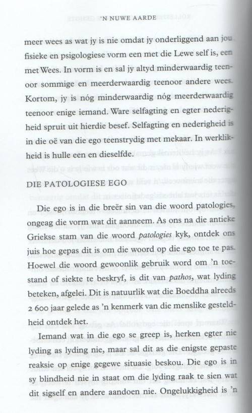 `N NUWE AARDE, ONTWAAK TOT JOU LEWENSDOEL - ECKHART TOLLE (2008)