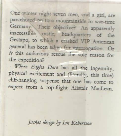 WHERE EAGLES DARE - ALISTAIR MACLEAN (1967)