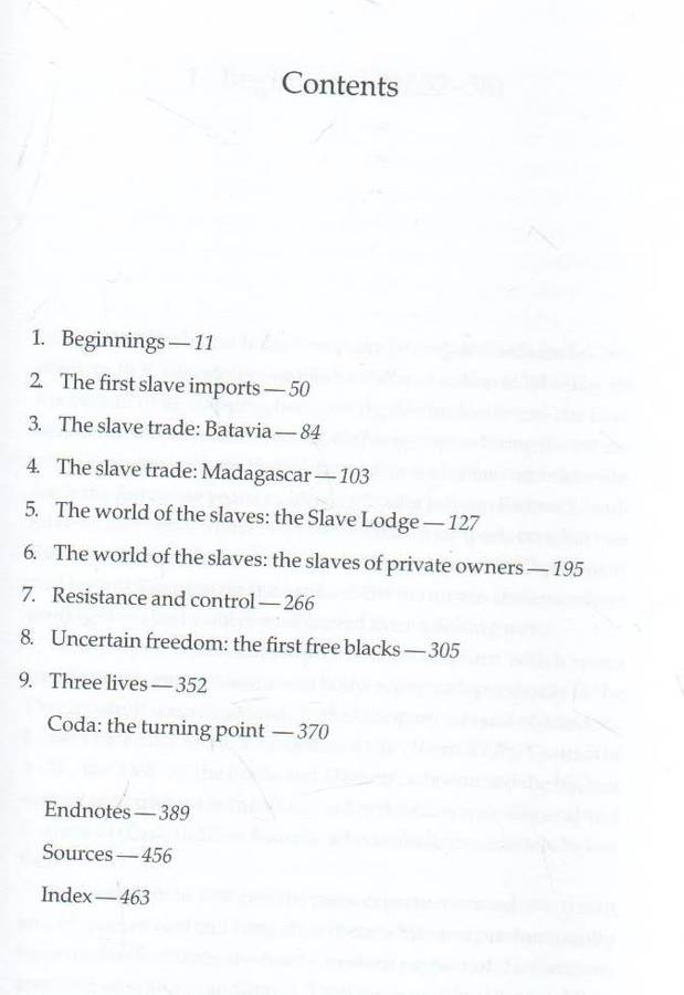 EARLY SLAVERY AT THE CAPE OF GOOD HOPE 1652 - 1717 (1 ST EDITION 2007)