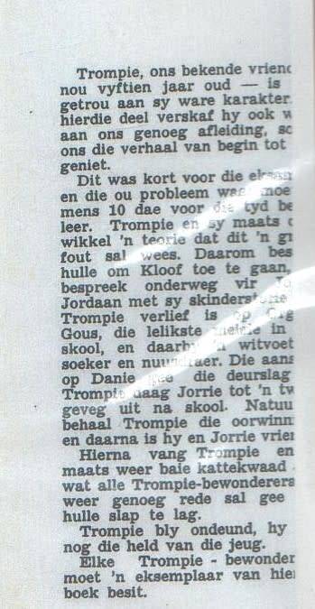 TROMPIE, DIE VEGTER , NR 13 - TOPSY SMITH (APB -1955)