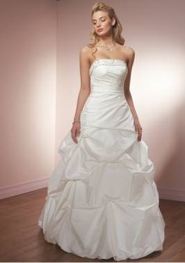 !!!Crazy Specials!!! Strapless Satin Ruffle Corset  Bridal Gown