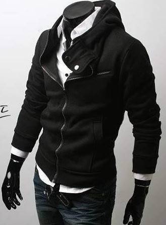 Smart And Stylish Black Cotton Coat
