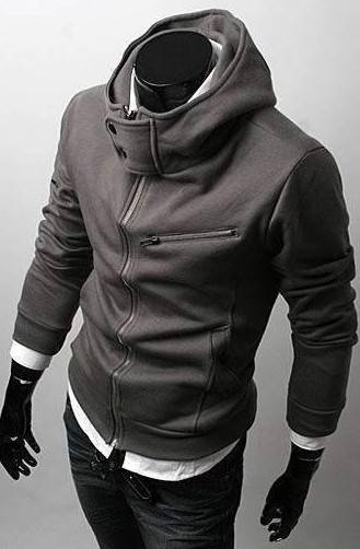 Smart And Stylish Deep Grey Cotton Coat