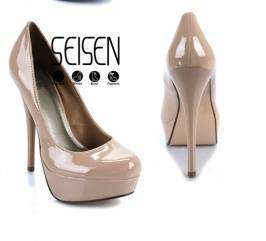 Hot Collection! Designer Waterproof Stilletto Pumps! Available in Black and Nude.