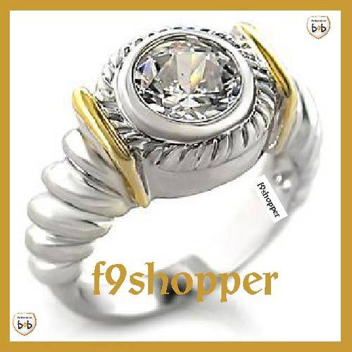 Clear CZ Ring - Size 7 (Equivalent to O)