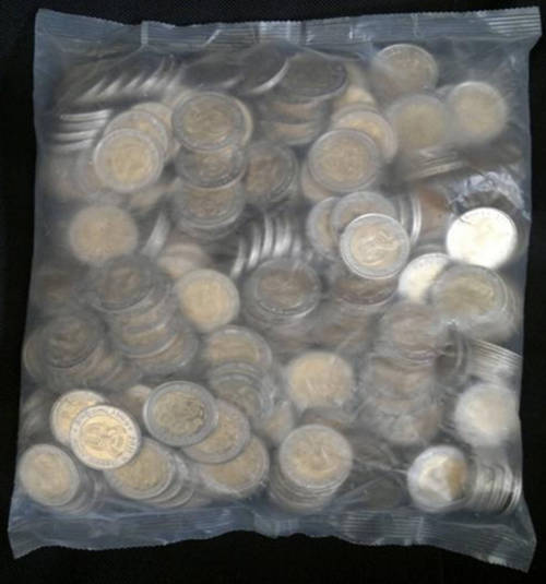 "Extremely Rare!" - Sealed bag of 400 x R5 - 90th Anniversary of the SARB Ft Nelson Mandela