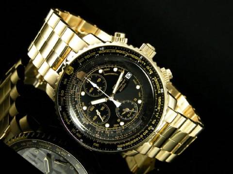 SEIKO SNA414P1 Aerospace Pilot Chrono Watch - With Seiko Box