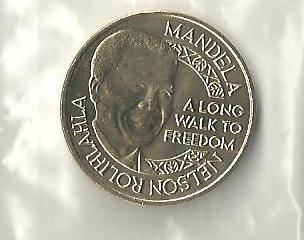 MANDELA SCARCE MANDELA BRONZE MEDAL - BY MINT OF NORWAY