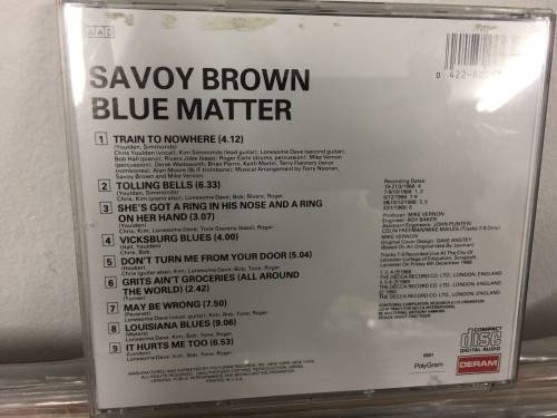 Savoy Brown Blue Matter CD Import