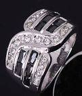 White Gold 18K Black Sapphire Ring
