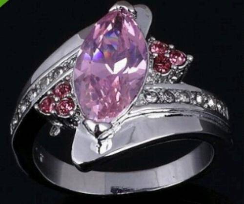 Pink Sapphire Ring size 9 or 7