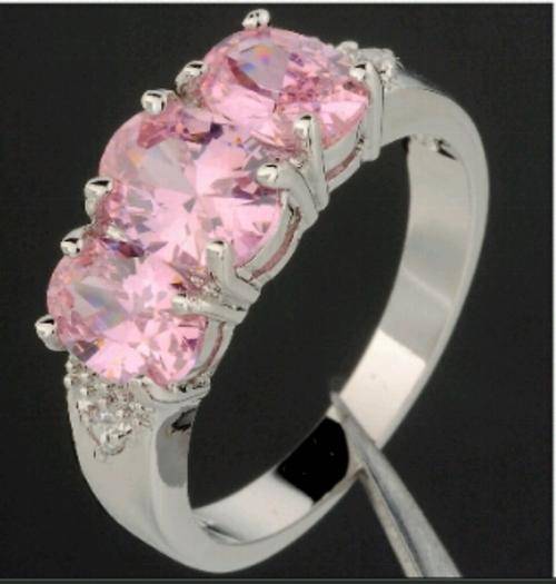 Pink Sapphire Ring size 8