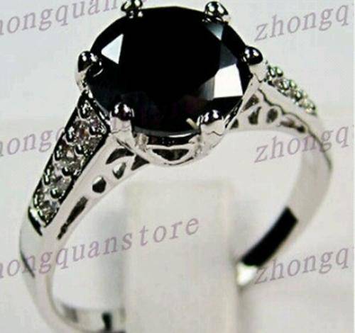 Black Sapphire Ring Size 6