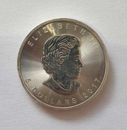 2017 Silver 1Oz Canadian maple leaf coin