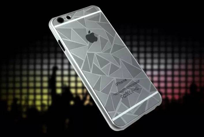 Water Cube Pattern Electroplated Back Cover Case for 5.5" iPhone 6 Plus