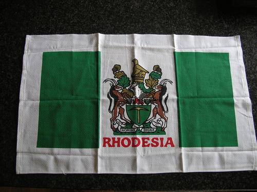 Rhodesian Flag "TeaTowel" as good as new. 77 x 47cm's approx. see pics for details