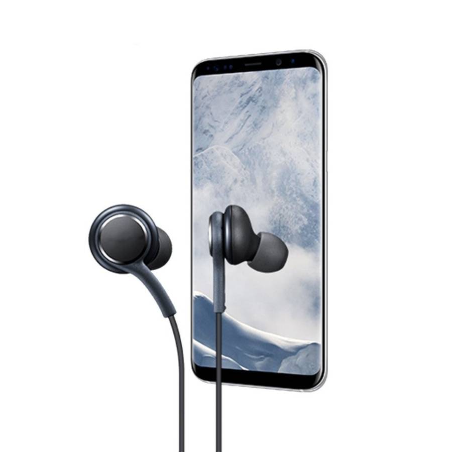 Headphones for Samsung Galaxy S9 / S8 / S8 Plus Handsfree Earphones - BLACK
