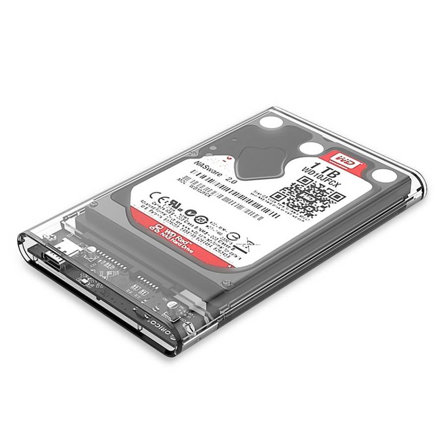 ORICO 2139U3-CR 2.5 inch Transparent USB3.0 HDD Hard Drive Enclosure Storage Case