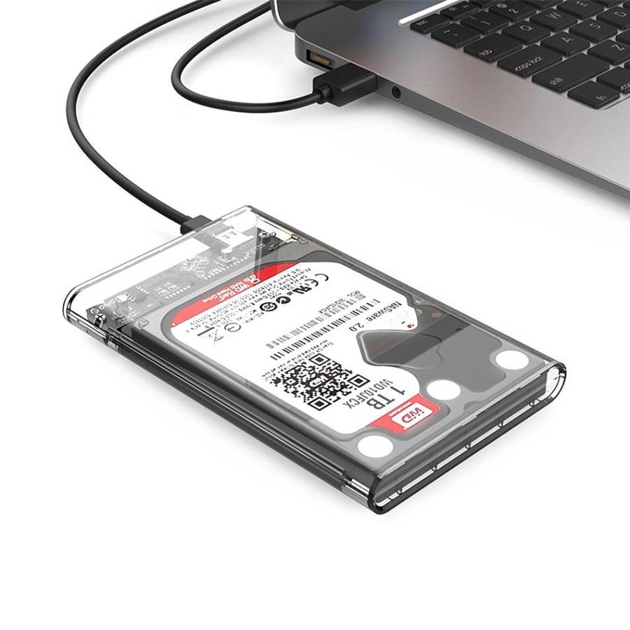 ORICO 2139U3-CR 2.5 inch Transparent USB3.0 HDD Hard Drive Enclosure Storage Case