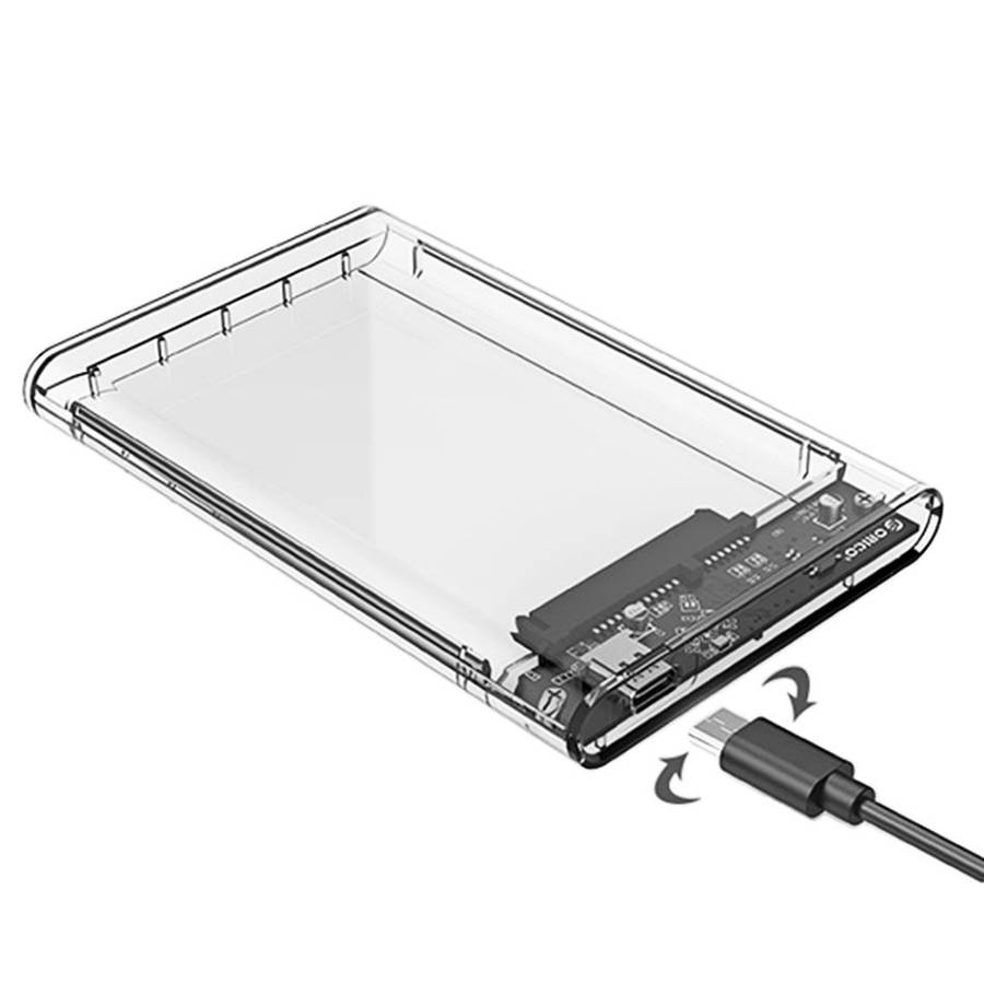 ORICO 2139U3-CR 2.5 inch Transparent USB3.0 HDD Hard Drive Enclosure Storage Case