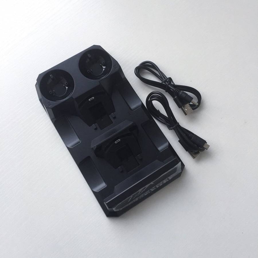 4 in1 Controller Charger Dock Station Stand For Playstation PS4 PSVR VR Move