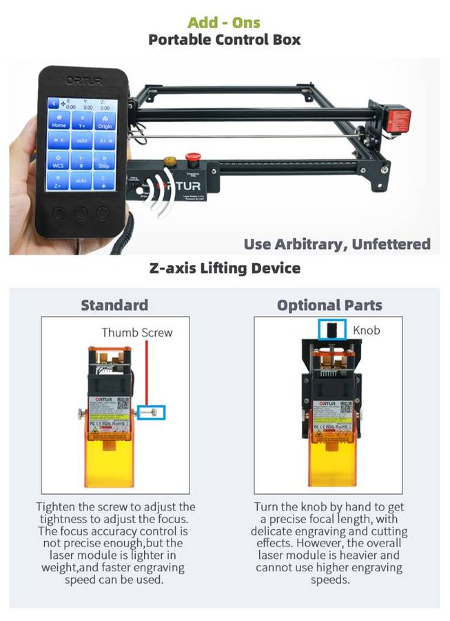 Ortur Laser Master 2 PROS2 SF Upgrade 20W CNC Desktop Laser Engraving Machine + Cylindrical Device