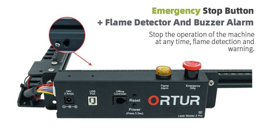 Ortur Laser Master 2 PROS2 SF Upgrade 20W CNC Desktop Laser Engraving Machine + Cylindrical Device