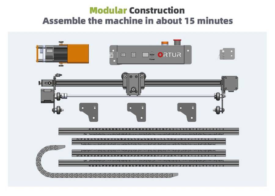 Ortur Laser Master 2 PROS2 SF Upgrade 20W CNC Desktop Laser Engraving Machine + Cylindrical Device