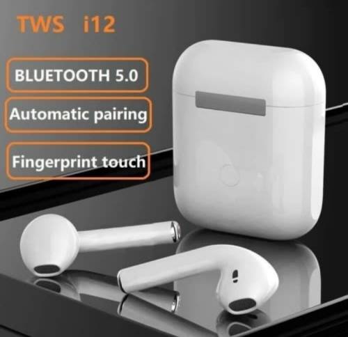 i12 Wireless Earphones. Compatible With Android, iOS, Windows and Mac OS. Bluetooth 5.0 i12 Wireless