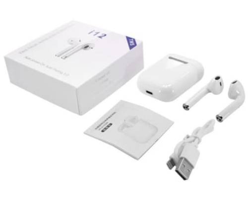 i12 Wireless Earphones. Compatible With Android, iOS, Windows and Mac OS. Bluetooth 5.0 i12 Wireless