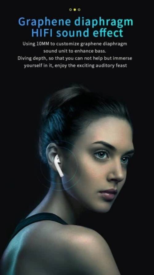 i12 Wireless Earphones. Compatible With Android, iOS, Windows and Mac OS. Bluetooth 5.0 i12 Wireless