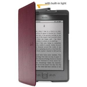 Amazon Kindle Lighted Leather Cover, Wine Purple